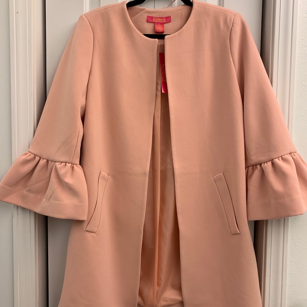 Catherine Malandrino Ruffle Sleeve Jacket